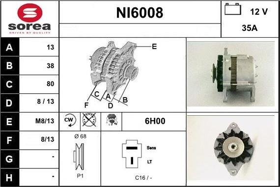 Sera NI6008 - Generator alexcarstop-ersatzteile.com