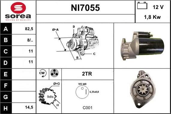 Sera NI7055 - Starter alexcarstop-ersatzteile.com