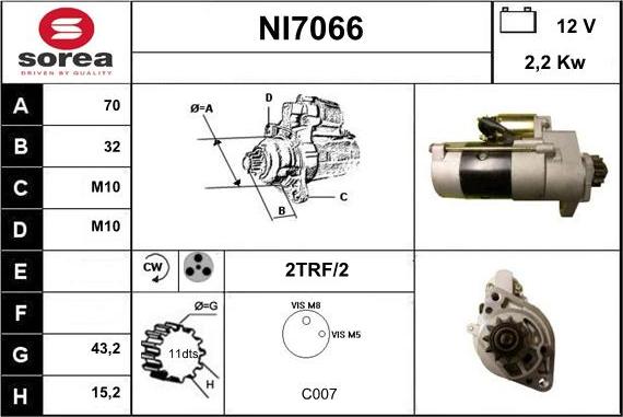 Sera NI7066 - Starter alexcarstop-ersatzteile.com