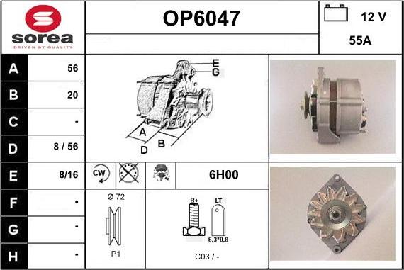 Sera OP6047 - Generator alexcarstop-ersatzteile.com