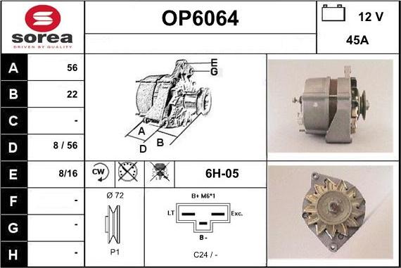 Sera OP6064 - Generator alexcarstop-ersatzteile.com