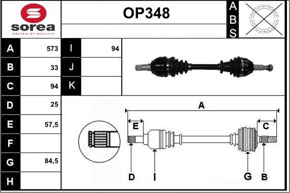 Sera OP348 - Antriebswelle alexcarstop-ersatzteile.com