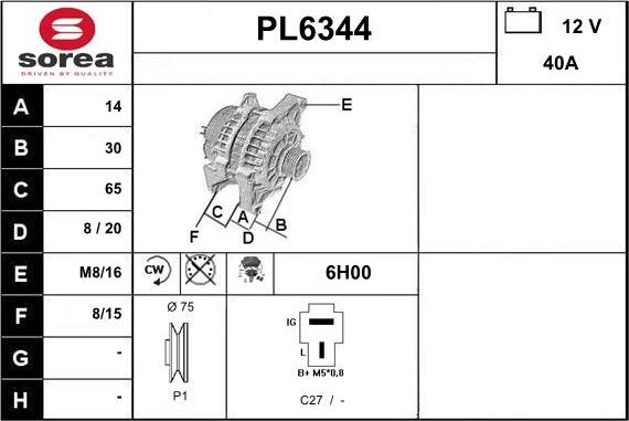 Sera PL6344 - Generator alexcarstop-ersatzteile.com