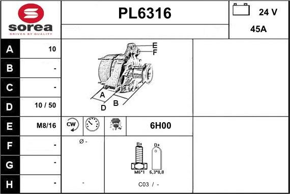 Sera PL6316 - Generator alexcarstop-ersatzteile.com