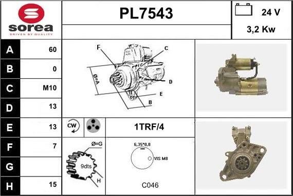 Sera PL7543 - Starter alexcarstop-ersatzteile.com