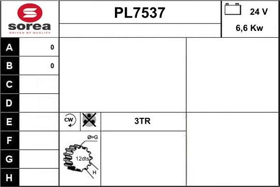 Sera PL7537 - Starter alexcarstop-ersatzteile.com