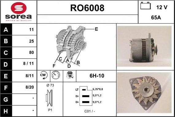 Sera RO6008 - Generator alexcarstop-ersatzteile.com