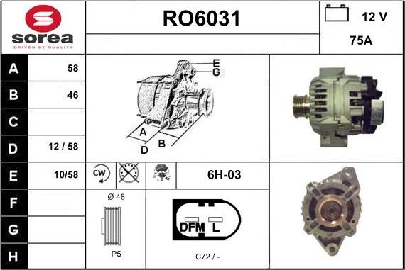 Sera RO6031 - Generator alexcarstop-ersatzteile.com