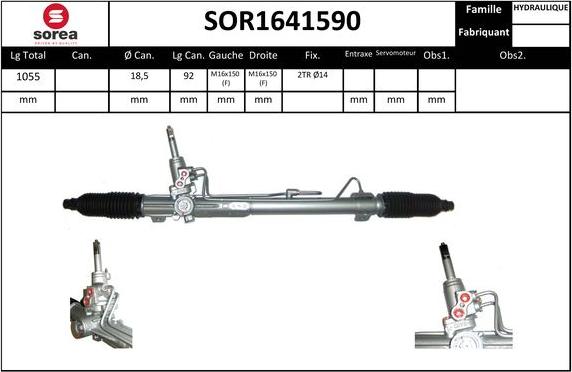 Sera SOR1641590 - Lenkgetriebe alexcarstop-ersatzteile.com