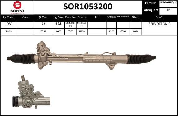 Sera SOR1053200 - Lenkgetriebe alexcarstop-ersatzteile.com