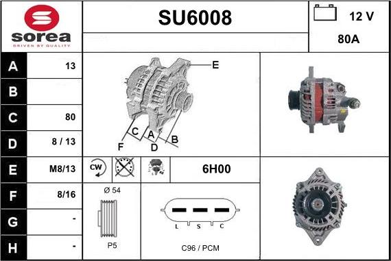 Sera SU6008 - Generator alexcarstop-ersatzteile.com