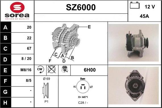 Sera SZ6000 - Generator alexcarstop-ersatzteile.com