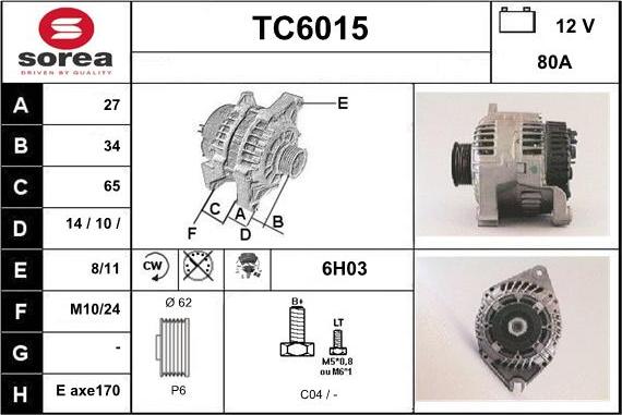 Sera TC6015 - Generator alexcarstop-ersatzteile.com