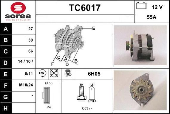 Sera TC6017 - Generator alexcarstop-ersatzteile.com