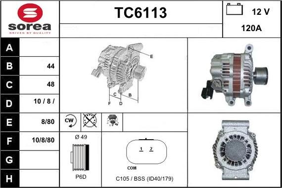 Sera TC6113 - Generator alexcarstop-ersatzteile.com