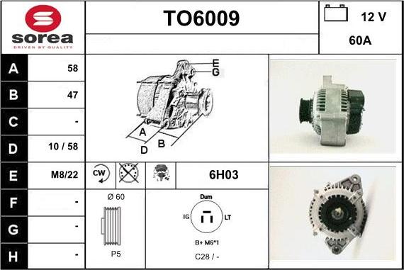 Sera TO6009 - Generator alexcarstop-ersatzteile.com