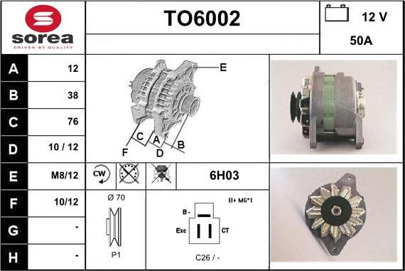 Sera TO6002 - Generator alexcarstop-ersatzteile.com