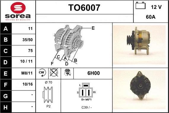 Sera TO6007 - Generator alexcarstop-ersatzteile.com