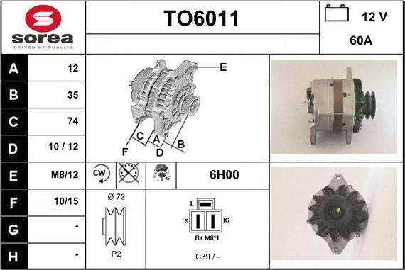 Sera TO6011 - Generator alexcarstop-ersatzteile.com