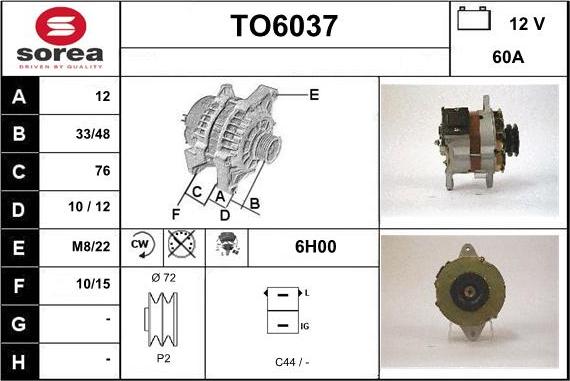 Sera TO6037 - Generator alexcarstop-ersatzteile.com