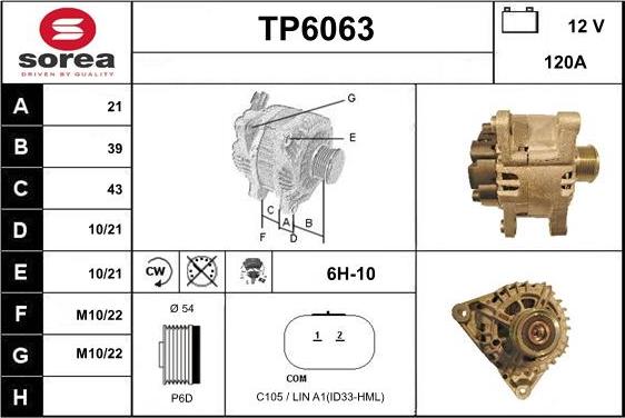 Sera TP6063 - Generator alexcarstop-ersatzteile.com