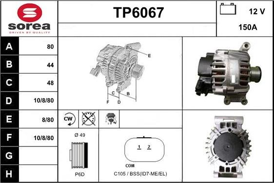 Sera TP6067 - Generator alexcarstop-ersatzteile.com