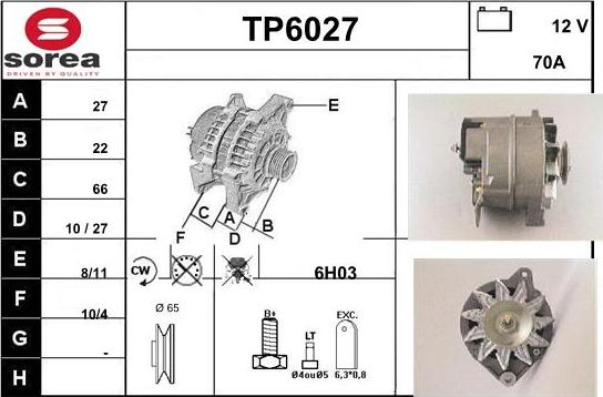 Sera TP6027 - Generator alexcarstop-ersatzteile.com