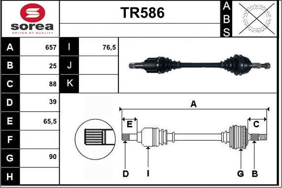 Sera TR586 - Antriebswelle alexcarstop-ersatzteile.com