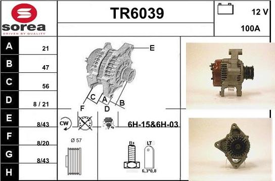 Sera TR6039 - Generator alexcarstop-ersatzteile.com