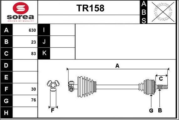 Sera TR158 - Antriebswelle alexcarstop-ersatzteile.com