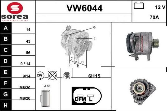 Sera VW6044 - Generator alexcarstop-ersatzteile.com