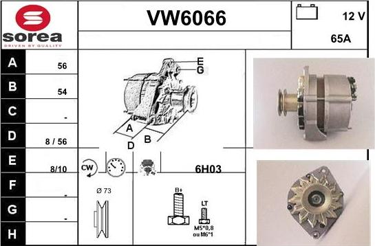 Sera VW6066 - Generator alexcarstop-ersatzteile.com