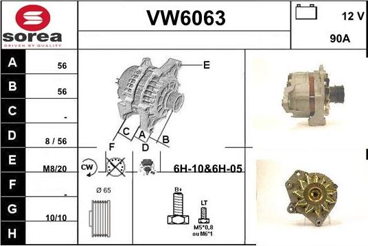 Sera VW6063 - Generator alexcarstop-ersatzteile.com