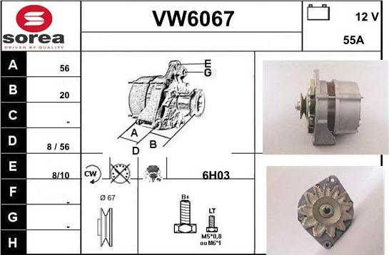 Sera VW6067 - Generator alexcarstop-ersatzteile.com