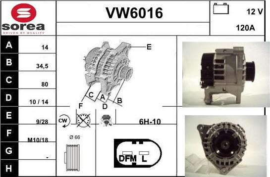 Sera VW6016 - Generator alexcarstop-ersatzteile.com