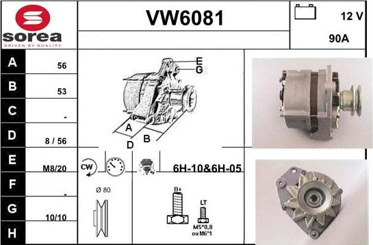 Sera VW6081 - Generator alexcarstop-ersatzteile.com