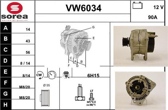 Sera VW6034 - Generator alexcarstop-ersatzteile.com