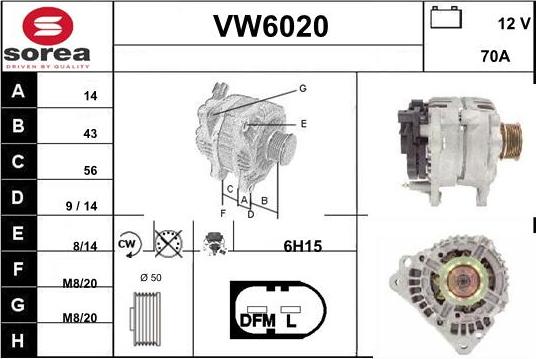 Sera VW6020 - Generator alexcarstop-ersatzteile.com