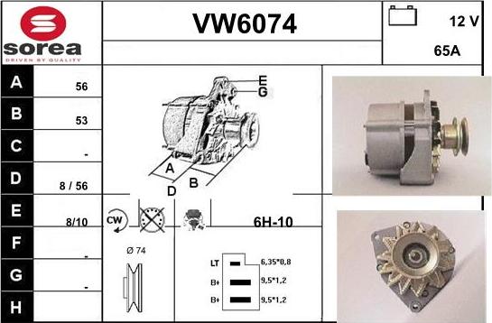 Sera VW6074 - Generator alexcarstop-ersatzteile.com