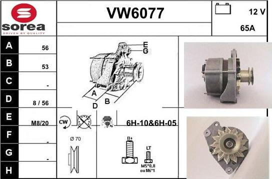 Sera VW6077 - Generator alexcarstop-ersatzteile.com