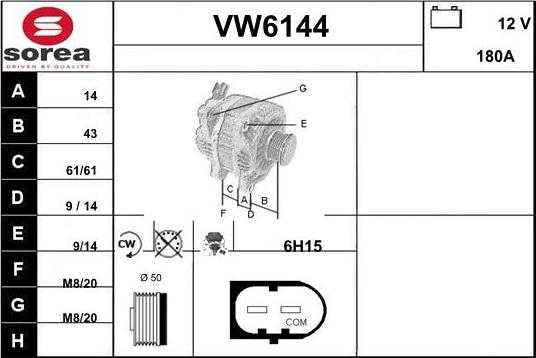 Sera VW6144 - Generator alexcarstop-ersatzteile.com