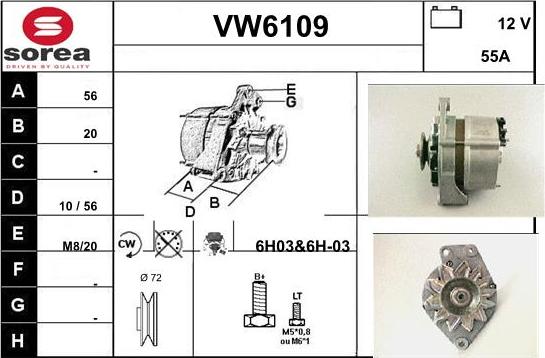 Sera VW6109 - Generator alexcarstop-ersatzteile.com