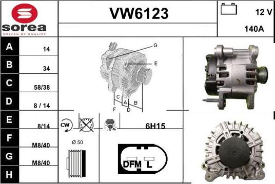 Sera VW6123 - Generator alexcarstop-ersatzteile.com