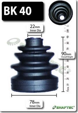 Shaftec BK40 - Faltenbalg, Antriebswelle alexcarstop-ersatzteile.com