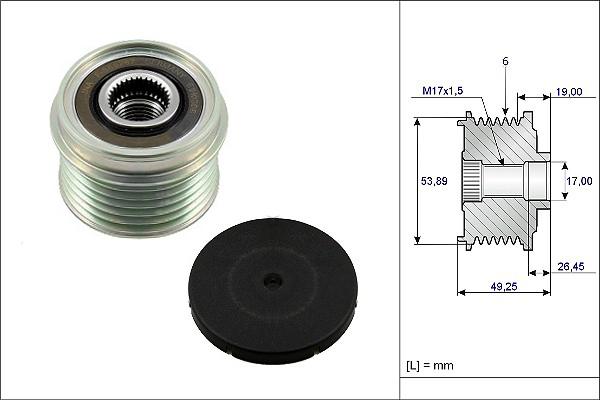 Sidat 455230 - Riemenscheibe, Generator alexcarstop-ersatzteile.com