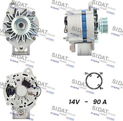 Sidat A12BH0916A2 - Generator alexcarstop-ersatzteile.com