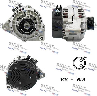 Sidat A12BH0410A2 - Generator alexcarstop-ersatzteile.com