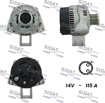 Sidat A12BH0431A2 - Generator alexcarstop-ersatzteile.com