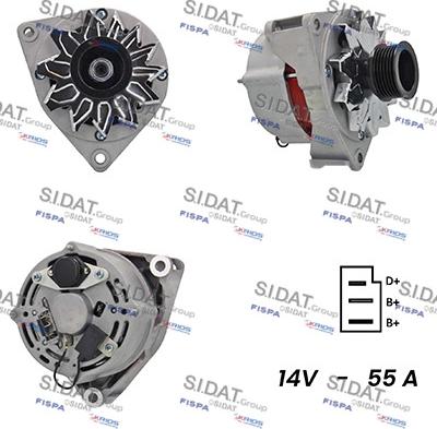 Sidat A12BH0548A2 - Generator alexcarstop-ersatzteile.com