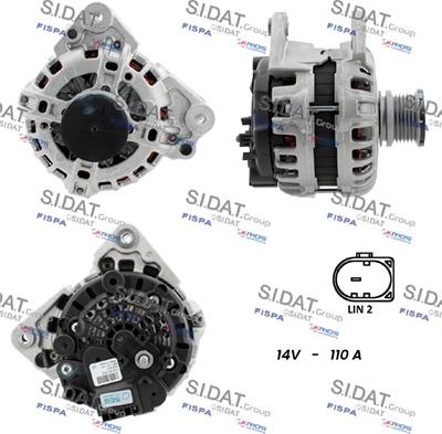 Sidat A12BH0534 - Generator alexcarstop-ersatzteile.com